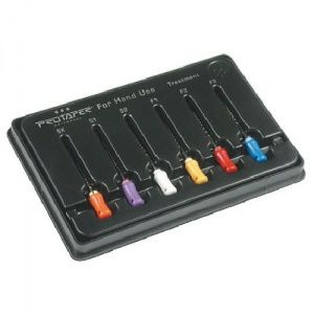 ProTaper  Univ. Hand use S2/21мм 6 шт. - ручной файл с прогрессирующей конусностью (белый). DENTSPLY A041602110212