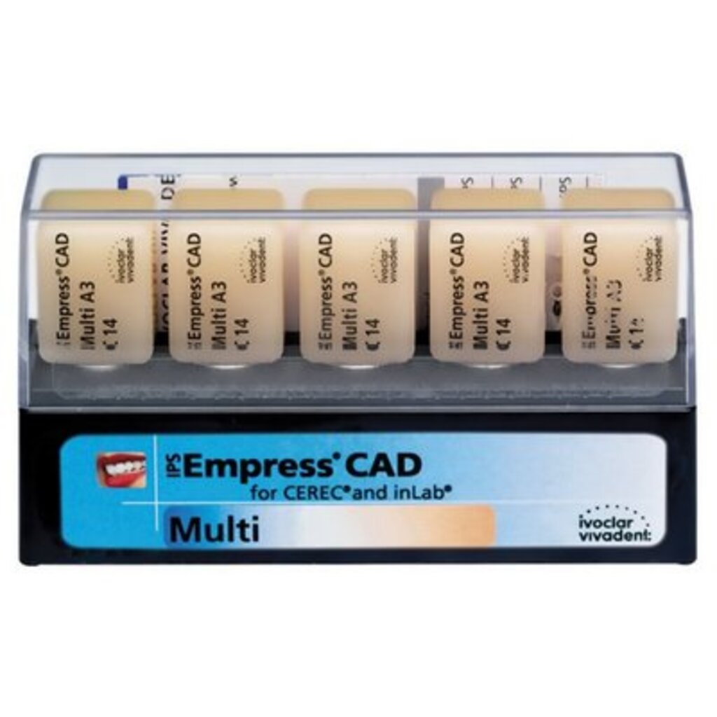 блоки ips empress cad for cerec/inlab multi a2 c14 5 шт. IVOCLAR VIVADENT 602599