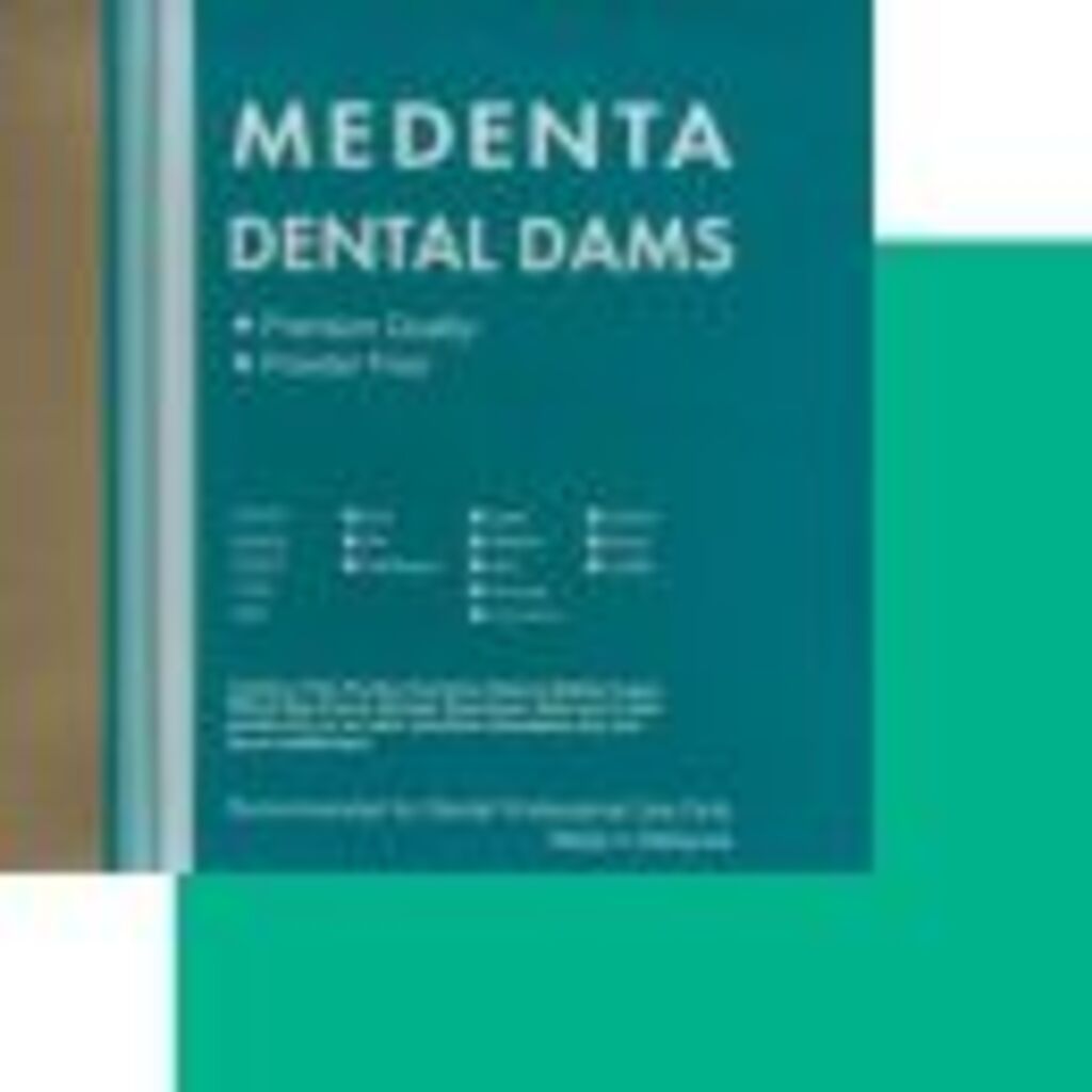 РабберДам -Завеса МЕДЕНТА стоматологическая резиновая для изоляции полости рта (36шт.) зеленая |тонкая MEDENTA 0001913039
