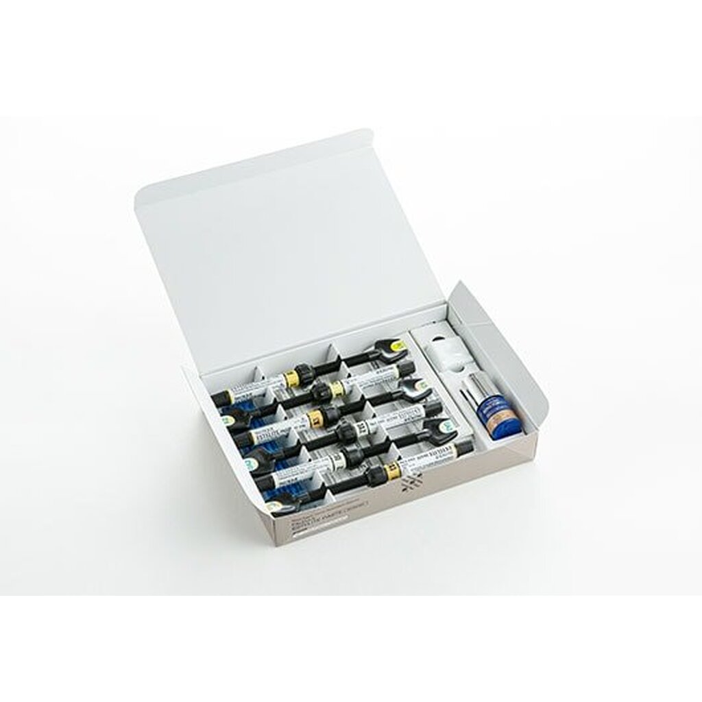 Palfique Estelite Paste Syringe Intro kit-6 шпр.х 3,8 г, адгезив Tokuyama Bond Force II 1 мл., палета для адгезива, микроаппликаторы TOKUYAMA DENTAL 11300