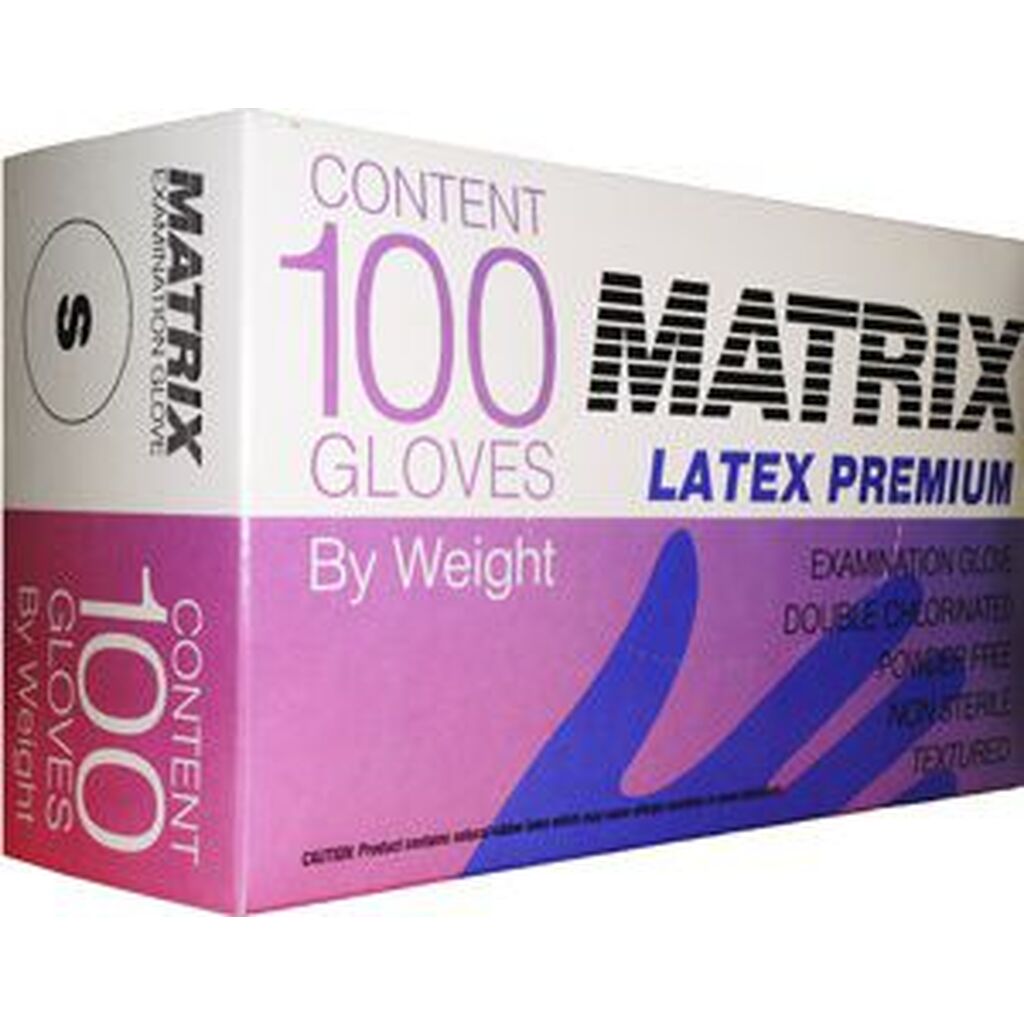 Перчатки латексные  MATRIX  Premium L (8|9)100шт. 0001911823