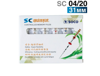 SOCO SC 04/20, 31 мм - Файлы машинные с памятью формы, 6шт. 1000068