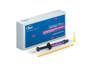 Vertise Flow Test-Me Kit (Вертис Флоу Тест Ми Кит) пробный набор: 1 шприц (2 г) оттенка A2, 10 насадок, 10 щеточек- самоадгезивный композитный материал KERR 34398