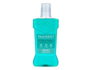PRESIDENT®PROFI "Antibacterial" 250 мл - Ополаскиватель для полости рта, защита от бактерий 31102