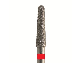 Бор алмазный 850 018 FG, красный, 5 шт. Форма: конус с закругленным концом. JOTA 850F.FG.018