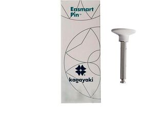 Диск Ensmart Pin (Энсмарт Пин)  белый,  грубая µ 125, 10шт - Полиры силиконовые, держатели на металлической ножке, ENP 125-3S, Kagayaki ENPS125-2S