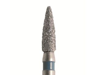 Бор алмазный 861 012 FG, синий, 5 шт. Форма: цилиндр с заостренным концом., JOTA, Швейцария 861.FG.012