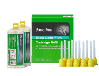А - силиконовый материал для снятия оттисков Variotime Extra Light Flow (Вариотайм Экстра Лайт Флоу), 2х50мл,  66045040 KULZER