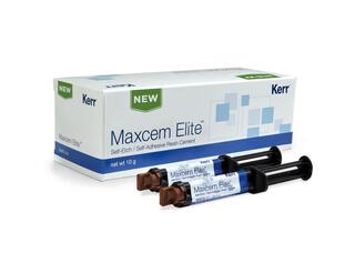 MaxCem Elite (Максцем Элит) цвет белый  (WHITE), 2 шприца (по 5 г), аксессуары - композитный цемент двойного отверждения KERR 34059