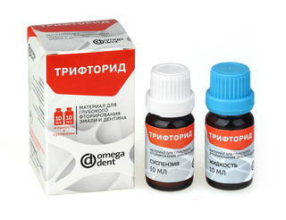 Трифторид, 10 мл+10 мл  - Материал для глубокого фторирования дентина и эмали ОМЕГАДЕНТ 11-12-07000