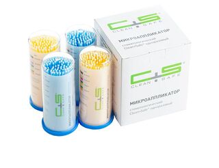 Аппликаторы CLEAN+SAFE №3 FINE (голубые или желтые) 100 шт 1231912524