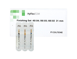 HyFlex EDM NiTi финишный набор для шейпинга (файлы 40/.04 50/.03 60/.02), длина 21 мм, 3 шт. COLTENE 60022268