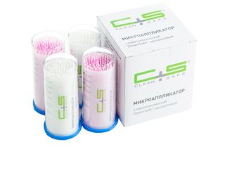 Аппликаторы CLEAN+SAFE №2 SUPER FINE (белые или розовые) 100 шт 1231912523