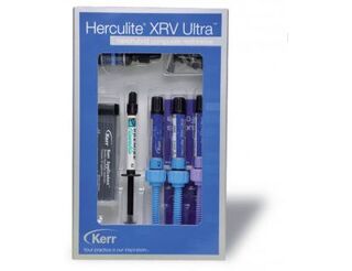 Herculite Ultra Mini Kit (Геркулайт Ультра Мини Кит), набор: эмали- А2, А3, дентин- А2, 3 шприца х 4 гр - наногибридный универсальный композитный материал KERR 33860