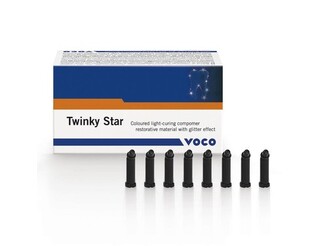 Twinky Star (Твинки Стар), Серебряный, капсулы 25 х 0,25г -  Цветной светоотверждаемый компомерный пломбировочный материал с эффектом блесток VOCO 1682
