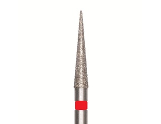 Бор алмазный 859 010 FG, красный, 5 шт. Форма: игла. JOTA 859F.FG.010