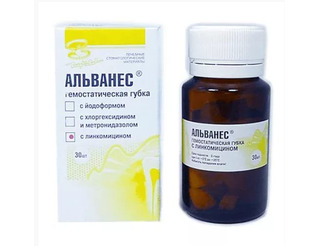 АЛЬВАНЕС ГУБКА/с линкомицином/30 шт ВЛАДМИВА 00000037495