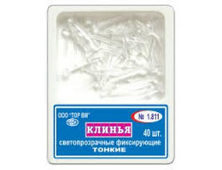Клинья 1.811 фиксирующие светопрозрачные тонкие (40 шт) (ТОР ВМ)