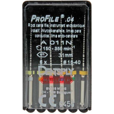 profile 04.ra n15-40 l31, 6 шт. - каналорасширитель. машинный из niti-сплава. DENTSPLY A011N23190000