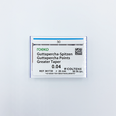 361730 ROEKO Guttapercha Points Greater Taper 0.04 #30, 60 шт COLTENE