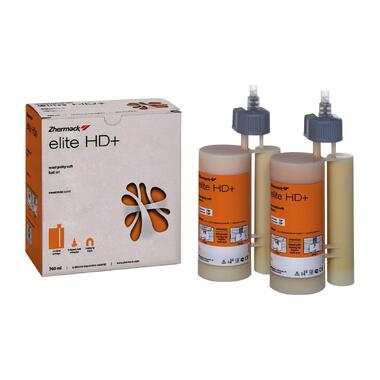 А-Силикон очень высокой вязкости Elite HD+ Maxi Putty Soft Fast Set (Элит ХД+ Макси Патти Софт Фаст Сет) в упаковке для использования с автоматическими смесителями (5:1), 2 x 380 мл, C202360 ZHERMACK