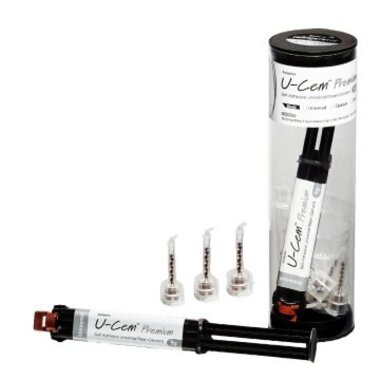 U-Cem Premium (У-Цем Премиум),  оттенок Universal, дозатор, 9 г -  Самоадгезивный универсальный композитный цемент VERICOM UP109-AU00