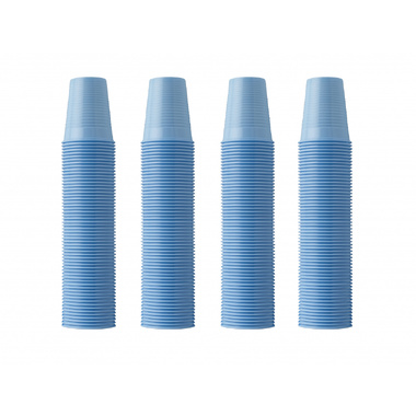 Стаканы одноразовые окрашенные и неокрашенные, емкостью 200 мл, 100 шт. голубые (Euronda) 21410012