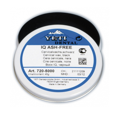 Воск цервикальный IQ, черный, жестяная банка, 45г YETI 720-5000