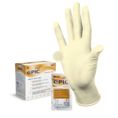 Перчатки EPIC SG PF р.8,5 стерильные хирургические, 1пара, Heliomed Epic SG PF 8,5 -1пара