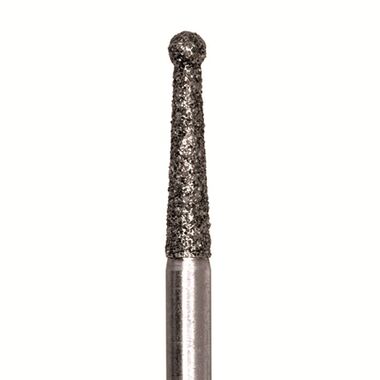 Бор алмазный 802L 019 FG, зеленый, 5 шт. Форма: конус с шариком на конце. JOTA 802LG.FG.019