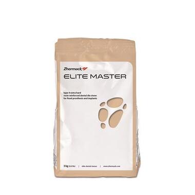 гипс elite master (3 кг) сверхпрочный 4 класса, укрепленный пластмассой sandy brown (песочно-коричневый) ZHERMACK C410410