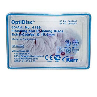 OptiDisc (ОптиДиск), Очень Грубые, 15,9 мм 80 шт - Полировочные диски, 4199 KERR