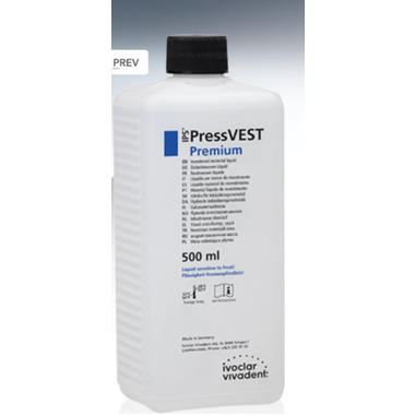 паковка ips pressvest premium жидкость 0,5 л. IVOCLAR VIVADENT 685587
