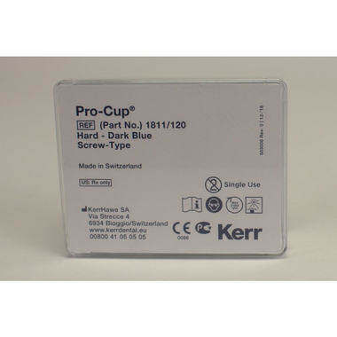 Pro-Cup Screw-Type (Про-Кап Скру-Тайп), жёсткие, тёмно-синие, 120 шт - Полировочные чашечки, 1811/120 KERR