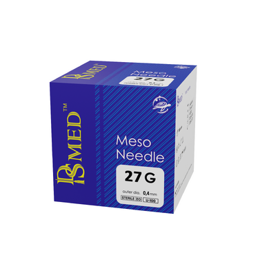 ИГЛЫ ДЛЯ МЕЗОТЕРАПИИ DS MED ЭКСТРА 27G 0,4x13 мм, уп. 100шт(FEEL TECH CO, KOREA) FDN13