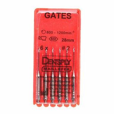 Gates drills №2 28мм-развертка для вскрытия устья каналов, Maillefer DENTSPLY 0001911756