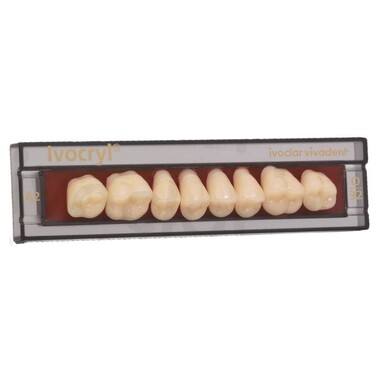 зубы ivocryl набор из 8 зубов a-d жеват.верх. 28 d2 IVOCLAR VIVADENT 630937