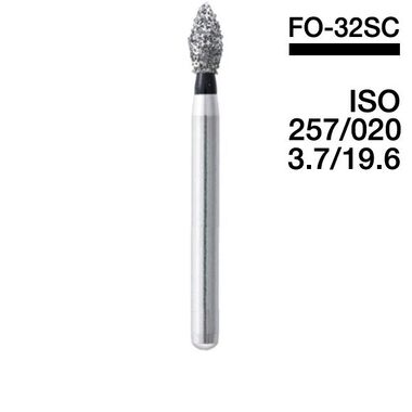 Боры Мани FO-32SC (черн.) (5 шт.), Mani Dia-Burs - Алмазные боры для турбинного наконечника 0610226