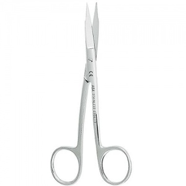 Ножницы для десны изогнутые, зубчики на одном лезвии, 13 см. ASA DENTAL 0304-3