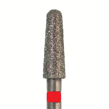 Бор алмазный 849 010 FG, красный, 5 шт. Форма: конус с закругленным концом. JOTA 849F.FG.010