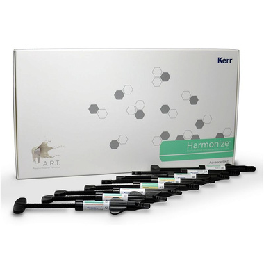 Harmonize (Гармонайз) набор Advance Kit (8 шприцев (по 4 г), эмаль А2, А3; дентин А2, А3, А4; прозрачный, прозрачный янтарный, прозрачный серый) -  наногибридный композитный материал KERR 36635