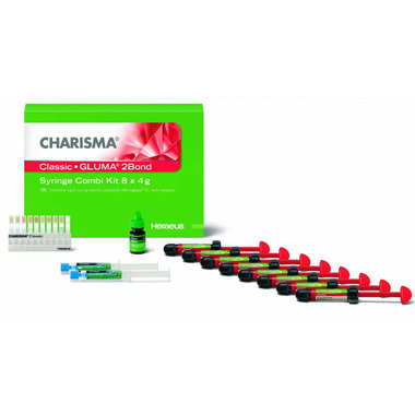 CHARISMA CLASSIC COMBI KIT (Харизма Классик Комби Кит), набор:8 х 4г + gluma 2 bond 4 мл  - светоотвержаемый композит KULZER 66056108