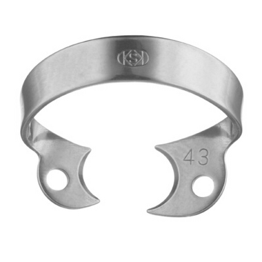 №43 - кламп для "раббердама" (Rubber Dam Clamp), Dentech Corporation, Япония, 43