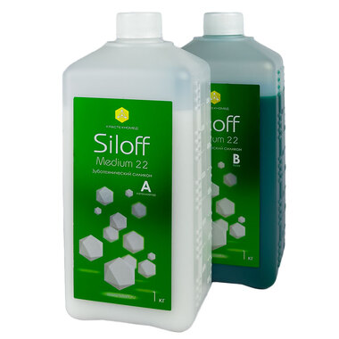 Siloff Medium 22 силикон для дублирования, цвет зеленый, 1 кг + 1 кг Крастехномед 500832