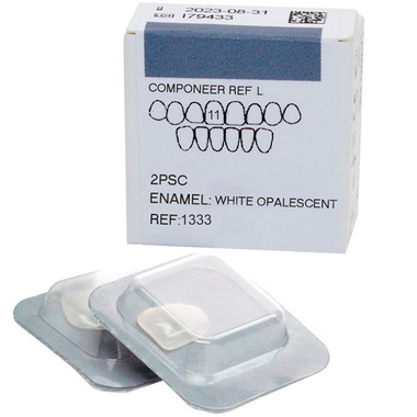 Componeer Refill Upper виниры верхний ряд 11, размер L, цвет White Opalescent, 2 шт. COLTENE 1333