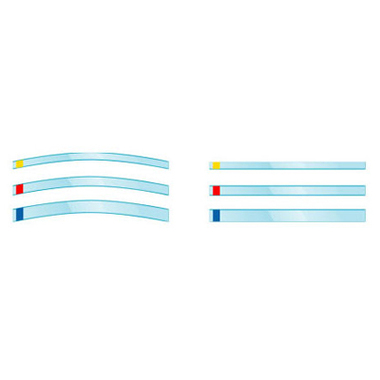 Матрицы Transparent Strips, красные 100ммХ8мм, 100шт. (KerrHawe) 691