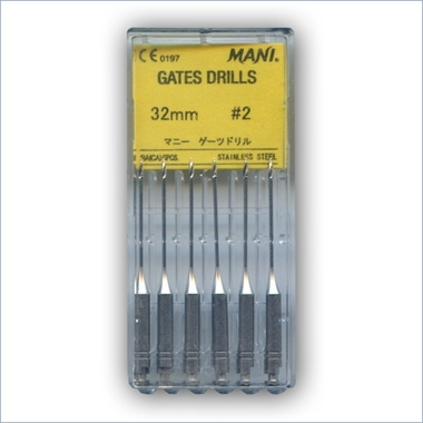 Gates Drills - сверла машинные, длина 28 мм, № 4, упак/6шт. MANI 0371028