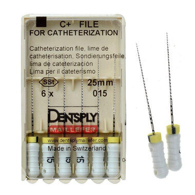 c+file № 015 21 мм, 6 шт. - ручной каналорасширитель, в стерильном блистере DENTSPLY A012X02101504