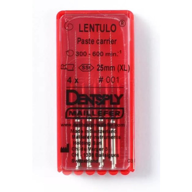 lentulo n4 l25 (iso 70-90), 4 шт. - каналонаполнитель машинный, d = 1,0 мм.(черный) DENTSPLY A002222500412
