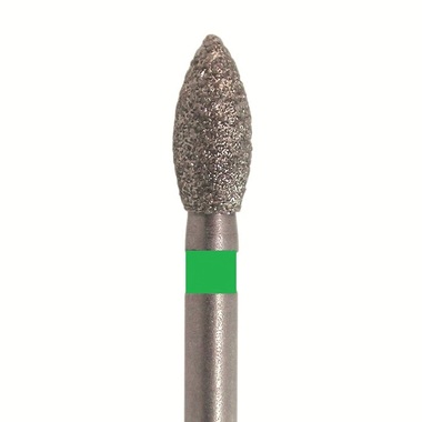 Бор алмазный 830 016 FG, зеленый, 5 шт. Форма: пламя. JOTA 830G.FG.016